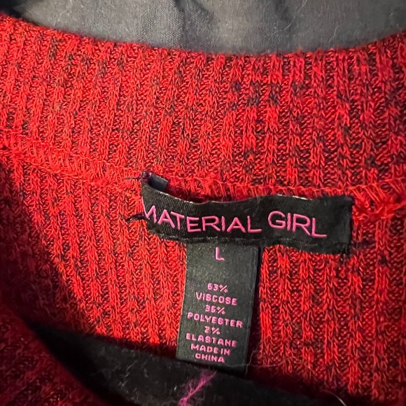 MATERIAL GIRL ONE PIECE RED SIZE L - Picture 4 of 4
